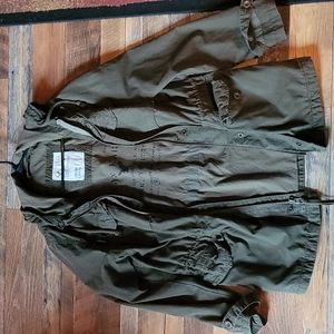 American Eagle Hooded Medium Olive Jacket